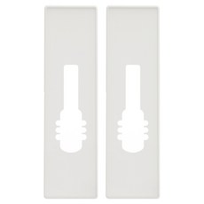 Milre 美樂 M1 門鎖加固板 白色, 2個, 單一商品