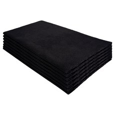 PURESTAR 스피드 폴리쉬 다용도 타월, 블랙, 7개