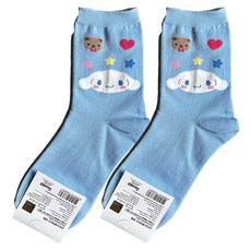 Sanrio 三麗鷗 可愛小夥伴中筒襪 大耳狗 2雙