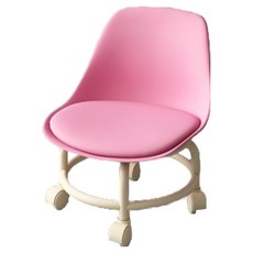 LEOBEAN 雷奧賓靜音坐式滾輪椅, 粉紅色, 1個