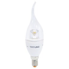 TATUNG 大同 LED全電壓日光燈 拉尾清 5W E14, 1個, 黃光