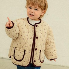 삠뽀요 여아용 가드닝퀼팅자켓 OLTBU01