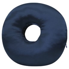 Soul Rich 耳朵舒適加厚穿洞枕, 1個, 海軍藍絲綢