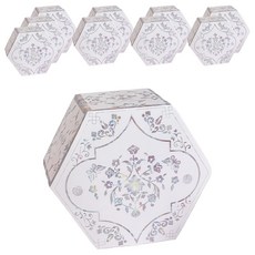 베스트팩 연화 자개 육각상자, 밀크핑크, 10개