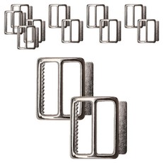 동대문단추왕 톱니 버클 내경 18mm, 12개, 니켈유광