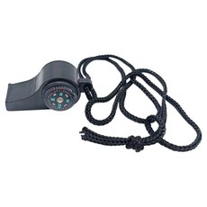 핏기어 나침반 겸용 호루라기, 블랙, 1개