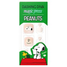 데싱디바 매직프레스 페디 젤리 스누피, 화이트 + 누디, 1개