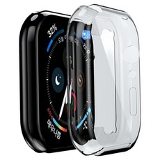 Womans9999 果凍全包覆保護殼, 透明44mm, 1個