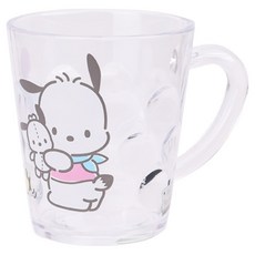 릴팡 산리오 투명 도트 포차코 양치컵 230ml, 1개, 혼합색상