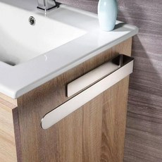 Minune免鑽孔不鏽鋼抹布毛巾掛架, 銀色, 1個