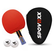 Butterfly 橫拍球拍 + Spovix 球拍套組, STAYER3000, 1套