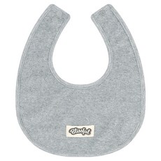 MilkBaby 플레어 아기턱받이 침받이 Bib, M그레이, 1개