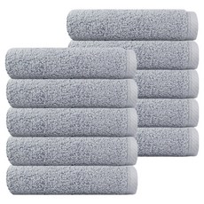 송월타월 항균 코마 수건 180g 40수 면사, 연회색, 10개