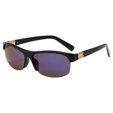 C& 運動時尚潮流太陽眼鏡, 1個, 黑配藍