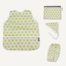 BEBE CHOUETTE 兒童用圍裙 + 頭巾 + 袖套 + 收納袋組合