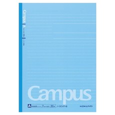 고쿠요 캠퍼스 컬러 도트 노트 A4, 블루, 1개