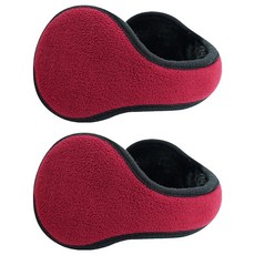 웰픽 스포츠 패셔너블한 보온귀마개, 버건디와인, 2개