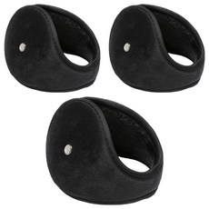 Well-pick 運動防風保暖耳罩, 3個, 黑色