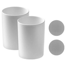 디블릭 무타공 자석부착식 세면대 거꾸로 자석 양치컵, 화이트, 2개