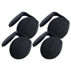 WELLFIC 運動防寒保暖耳罩, 黑色, 4個