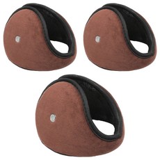 Well-pick 運動防風保暖耳罩, 3個, 棕色