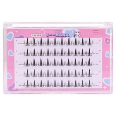 IHara 橫向5排 免膠水 Luna Lash 假睫毛, 1個, 黑色