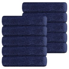 송월타월 항균 코마 수건 180g 40수 면사, 진청, 10개