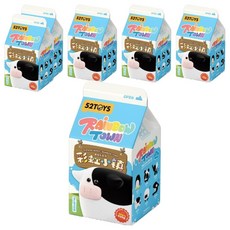 52TOYS 鵲拾樂系列 彩虹小鎮 乳牛色小動物 盲盒6件組, 1套