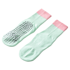 Greentail 雙色運動瑜珈皮拉提斯中筒襪 3雙入