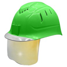 동명 투명창 골드미러보안경 경량통풍모, 그린, 1개