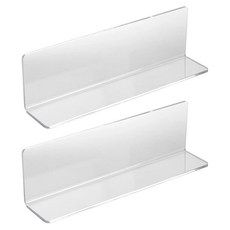 防掉落L型收納櫃隔板 40cm, 2個, 透明