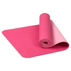三次方 TPE 雙色瑜珈墊, 1個, 雙粉色