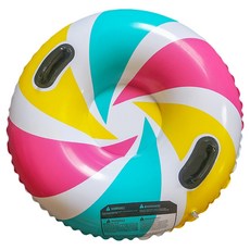 Dimis 露營雪圈 充氣雪圈 彩色滑雪圈, 1個