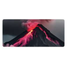 Shopping Doctor 時尚超大電競辦公用鍵盤滑鼠長墊 800 x 300 x 4 mm, 1個, 玫瑰紅岩漿