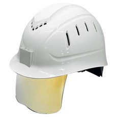 동명 일반창 골드미러보안경 경량통풍모, 화이트, 1개