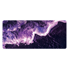 Shopping Doctor 時尚超大電競辦公用鍵盤滑鼠長墊 800 x 300 x 4 mm, 1個, 紫黑海沫