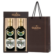 Ondoliva 奧多利瓦 優質果香特級初榨橄欖油 500ml*2入+購物袋, 1套