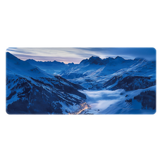 Shopping Doctor 時尚超大型電競辦公用鍵盤滑鼠長墊 900 x 400 x 2 mm, 山脈, 1個