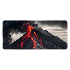 Shopping Doctor 時尚超大型電競辦公用鍵盤滑鼠長墊 900 x 400 x 2 mm, 火山, 1個