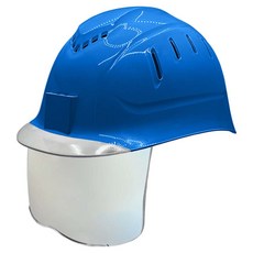 동명 투명창 실버미러보안경 경량통풍모, 블루, 1개