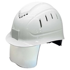 동명 일반창 실버미러보안경 경량통풍모, 화이트, 1개