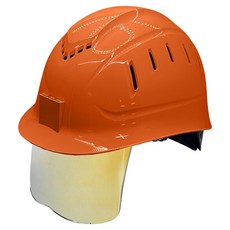 동명 일반창 골드미러보안경 경량통풍모, 오렌지, 1개