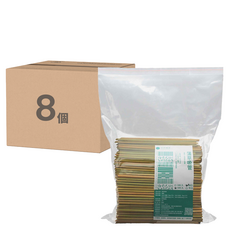 100%可分解 蒲草吸管 裸裝斜口 天然植物製 無塑化劑 營業用大包裝 20cm, 8個, 500個裝