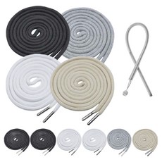 밝은리빙 다용도 후드바지 끈 10p 세트, 블랙, 그레이, 화이트, 아이보리, 1세트