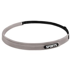 네오린 실리콘 땀방지 스포츠 헤드밴드 러닝 자전거 농구 헬스 운동용, 그레이, 1개