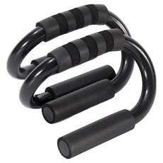 伏地挺身支架 2入, 黑色, 單一商品