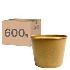 盒作社 1000牛卡紙湯杯, 1箱, 600個裝