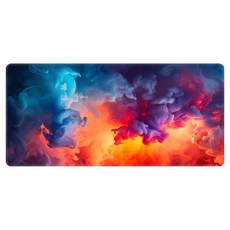 쇼핑닥터 초대형패턴 사무용 게이밍 마우스패드 300 x 600 x 3 mm, 오로라 플레임, 1개
