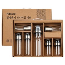 Kitensil Black Edge Edition 耐熱玻璃油瓶豪華組, 1套