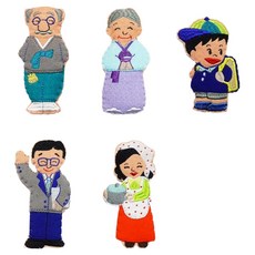 Magic Castle Todot 手指家庭故事 韓服奶奶套組, 1套, 5種